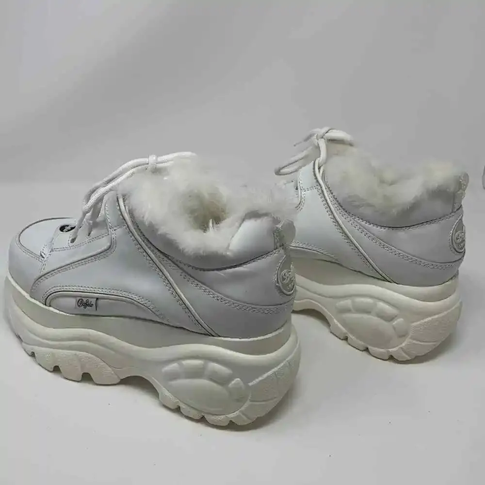 Junya Watanable Comme Des Garcons x Buffalo London Faux Fur Platform Sneakers
